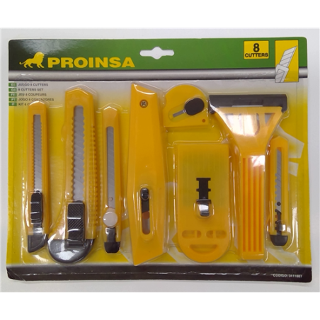 JUEGO 8 CUTTERS PROINSA 