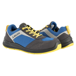 ZAPATO BELL FLEX AZUL-AMARILLO S1P-FTW05BY T-47 