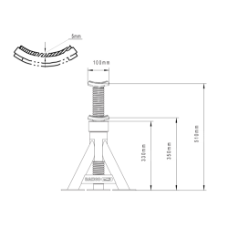 CABALLETE P/VEH 12TN BH3HD12000  2