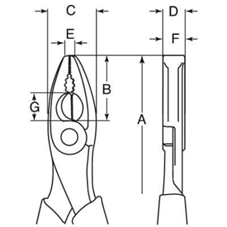 ALICATE BAHCO 2630GC-180IP 