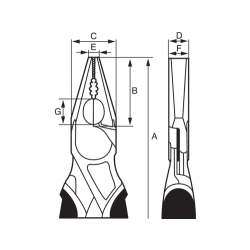 ALICATE UNIVERSAL PLANO G-180 2678 G-200  2