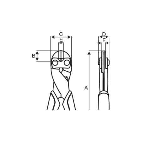 ALICATE CORT ACCION PALANCA 1520 G 