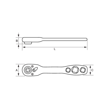 CARRACA BAHCO 1/4 REFRIGERACION R6950 