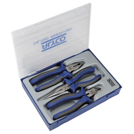 101210 JUEGO 3 ALICATES CAJA PLASTICO 