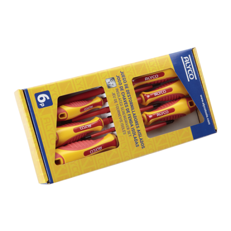 119330 JUEGO 6 DESTORNILLADORES AISLADOS CARTON 