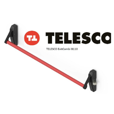 BARRA ANTIPANICO B-110 IZQ NEGRO/ROJO 