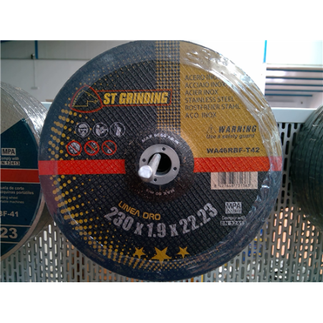 DISCOS GRINDING 230x19 INOX LORO T42 50548 