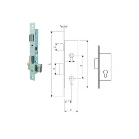 CERRADURA TESA 2201-15 HZ 