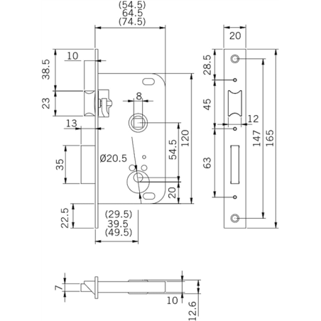 CERRADURA TESA 2000-40 HL 