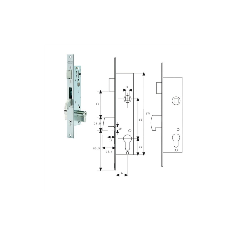 CERRADURA TESA 2240/30-3AI 