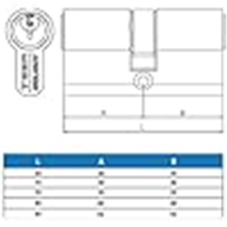 CILINDROS TESA 5200/60 LATON 52003030L 