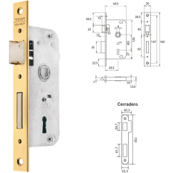 CERRADURA TESA 2002-40 HL  