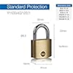 CANDADO YALE 40mm A/CORTO Y110B/40/122/1B 