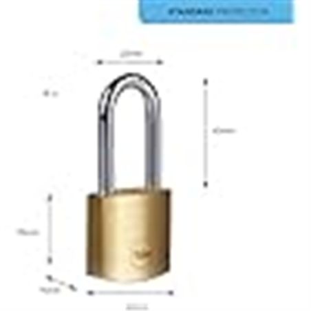 CANDADO YALE 40mm A/LARGO Y110B/40/140/1 