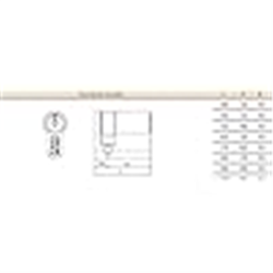 CILINDRO TESA 5200-30 10 NIQ 52003010N  2