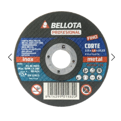 DISCOS BELL 50310 115x16 A/INOX 