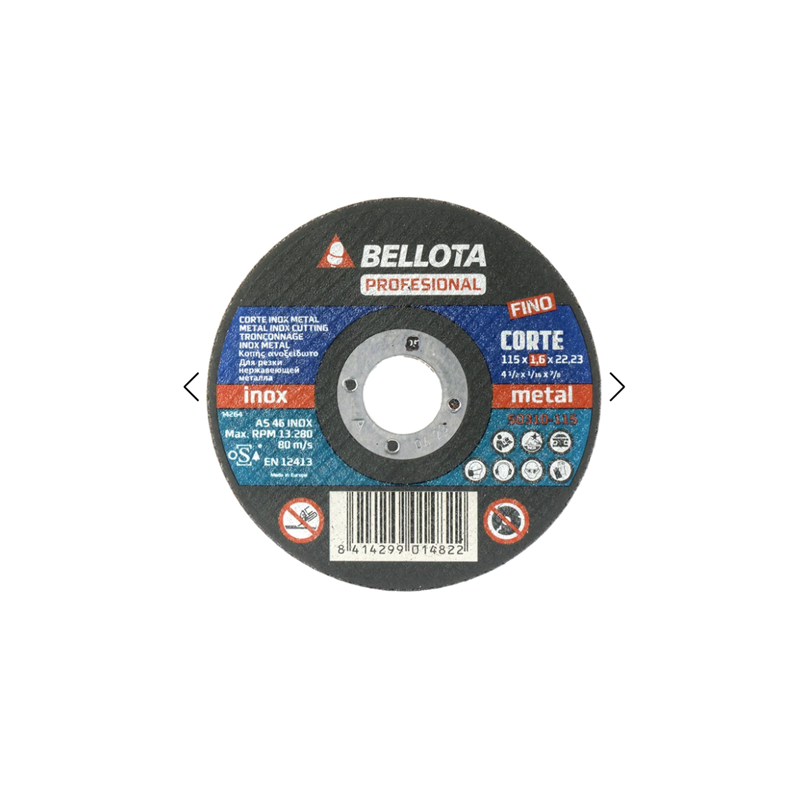 DISCOS BELL 50310 115x16 A/INOX 