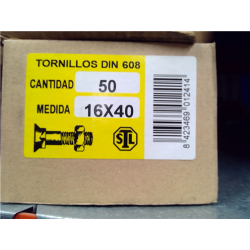 TORNILLOS ARADO 16x 40 