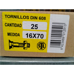 TORNILLOS ARADO 16x 70 