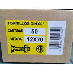 TORNILLOS ARADO 12x 70 