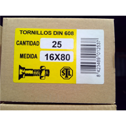 TORNILLOS ARADO 16x 80 