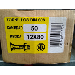 TORNILLOS ARADO 12x 80 