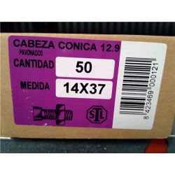 TORNILLOS ARADO 14x 37 C/CONICA 