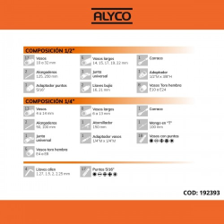 192393 JUEGO VASOS 1/2-1/4 HR 110 PIEZAS 72 D  2