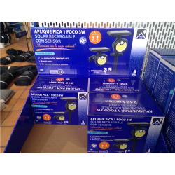 APLIQUE PICA SOLAR LED C/SENSOR 1 FOCO  49454 
