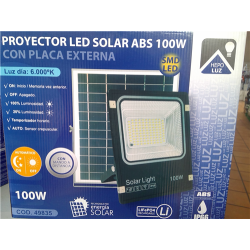 PROYECTOR LED SOLAR ABS 100W 6000K 49835 