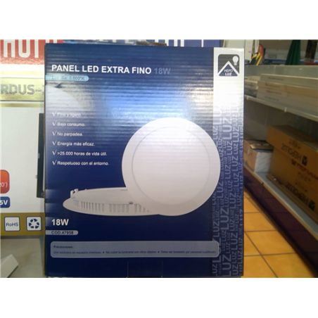 PANEL REDONDO LED 18W 6000K BL 47958 