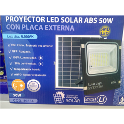 PROYECTOR LED SOLAR ABS  50W 6000K 49834 