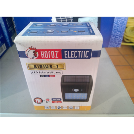 APLIQUE SOLAR FACHADA 1W 312908 