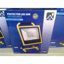 PROYECTOR LED RECARGABLE 30W 6000K 49634 