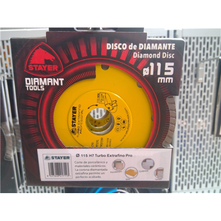 DISCO PORCELAN TURBO EXTRAFINO 115 H7 