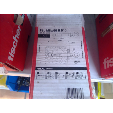 TACO METALICO FSL 8X60H D10 45775 