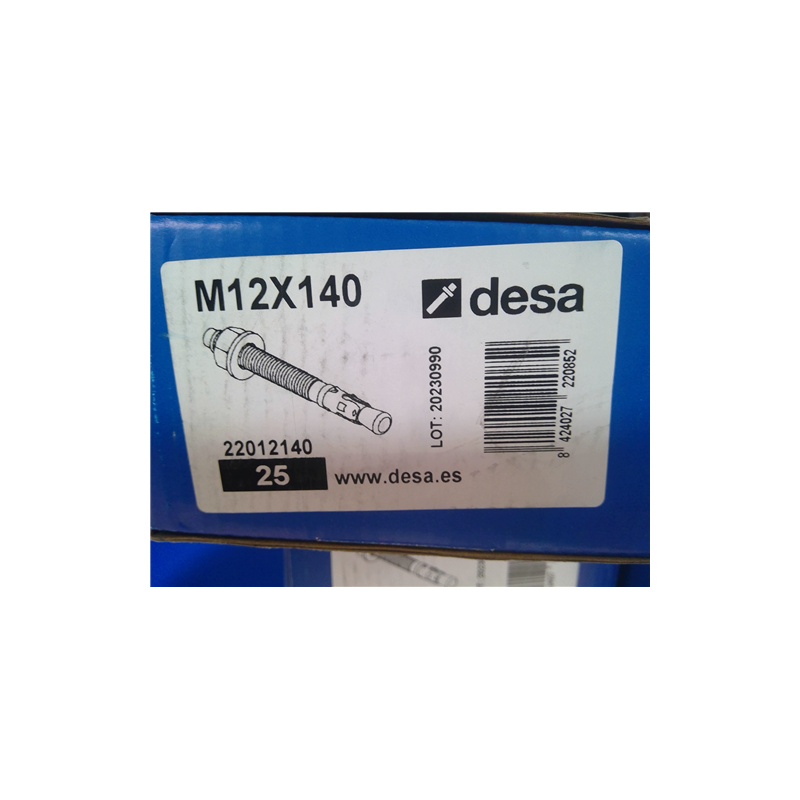 ESPARRAGO ANCLAJE DESA FIX M12X140 22012140 