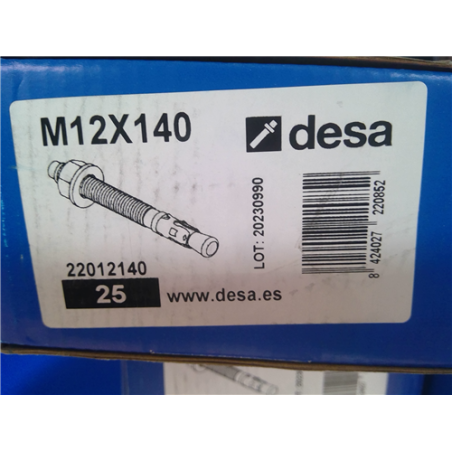 ESPARRAGO ANCLAJE DESA FIX M12X140 22012140 