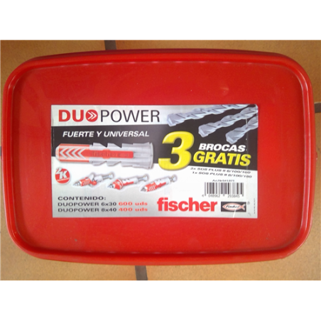 CAJA BOX ROJA  FISCHER TACOS DUO POWER 17404 FL 00 