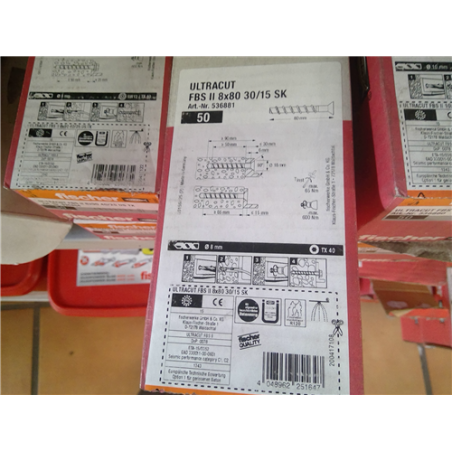 TORNILLO FBS II 8X 80 30/15 536881 