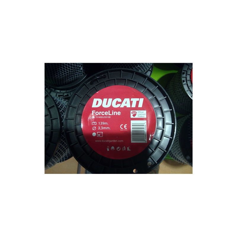 NYLON DUCATI FORCE LINE RED D33mm L-139MTS 