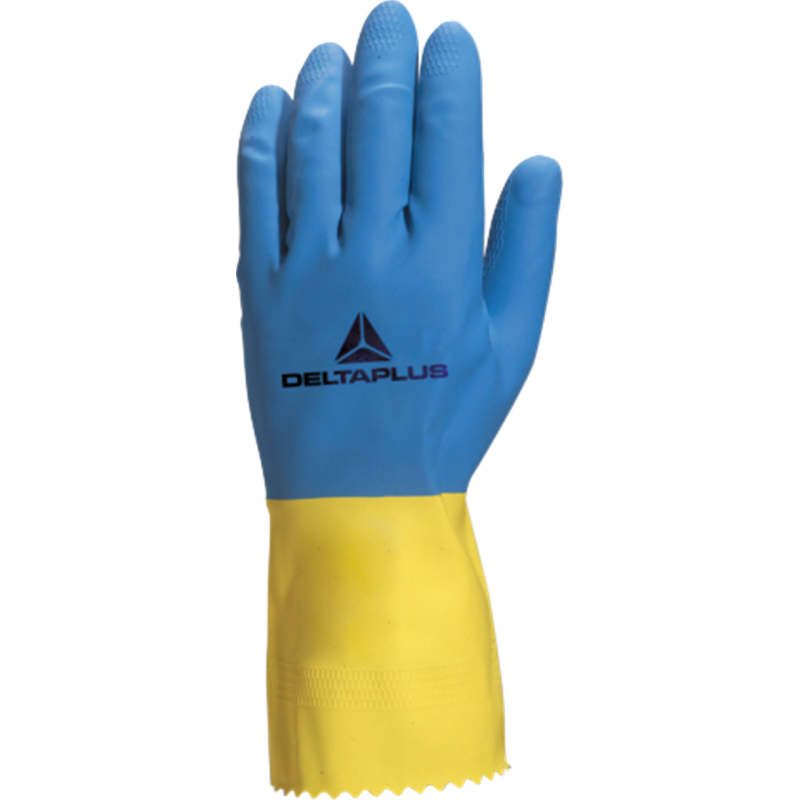 GUANTES LATEX LARGO BICOLOR VE330 T- 8/9 