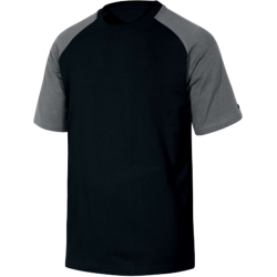 CAMISETA BICOLOR GENOA  NEGRO-GRIS T- S 