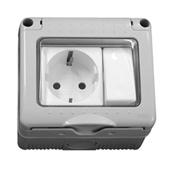 BASE LUZ SCHUCKO DOBLE  IN         056350 