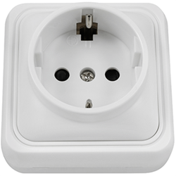 BASE LUZ SCHUKO SERIE LEKA 65 065079 