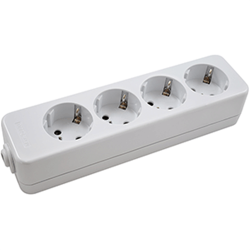 BASE 4 TOMAS LINEAL C/T/T 16AMP 09085 