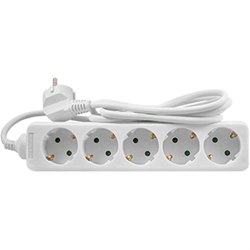 BASE MULTIPLE 5 TOMAS CABLE 3x1 