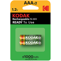 BATERIA NMH R03 1000mAh 2und 38804 