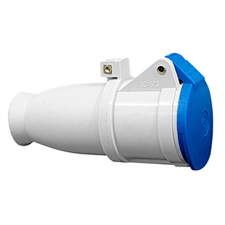 BASE AEREA 2PT 16A 220V AZUL 