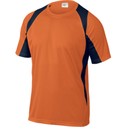 CAMISETA BICOLOR BALI NARANJA-AZUL T- XL 